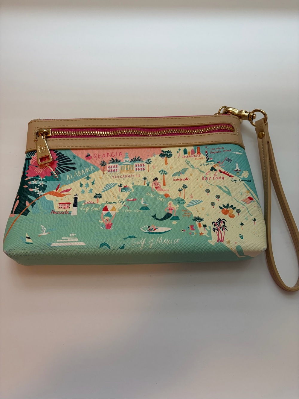 Spartina Florida Clutch Wristlet Bag